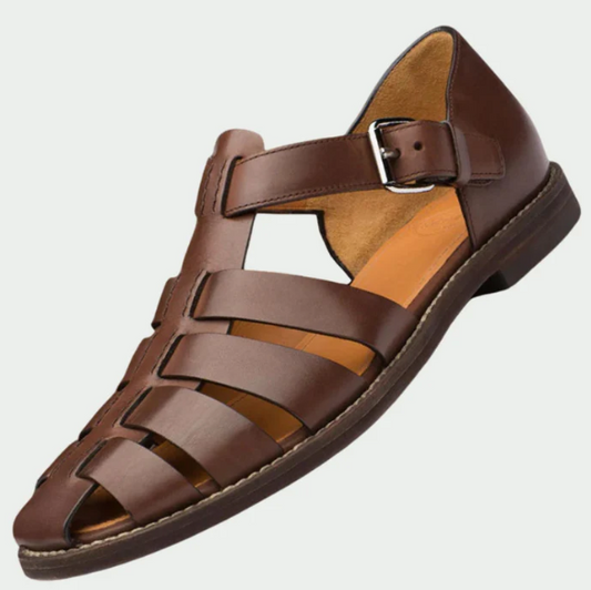 Sandali in pelle eleganti e traspiranti