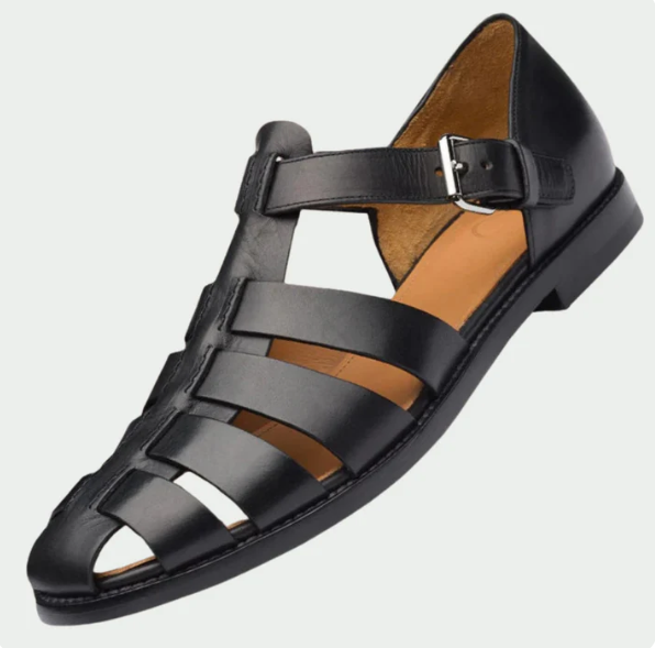 Sandali in pelle eleganti e traspiranti