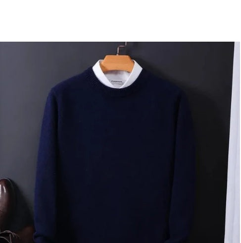Maglione Uomo in Lana e Cashmere – Eleganza Classica e Comfort Invernale