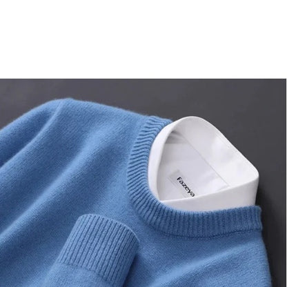 Maglione Uomo in Lana e Cashmere – Eleganza Classica e Comfort Invernale