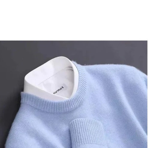 Maglione Uomo in Lana e Cashmere – Eleganza Classica e Comfort Invernale