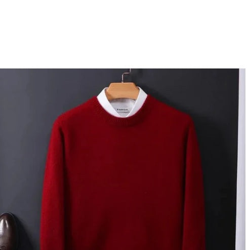 Maglione Uomo in Lana e Cashmere – Eleganza Classica e Comfort Invernale